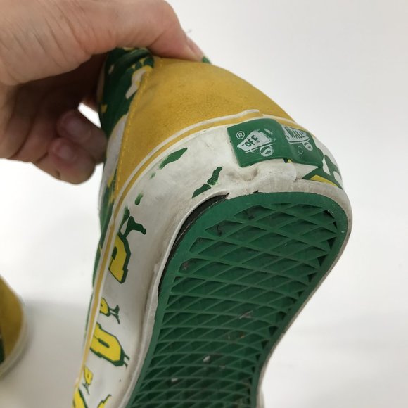 Vans Shoes Mens 9 Women 10.5 Lakers Undefeated Sk8 Hi U-Man UNDFTD Yellow Green main image 14